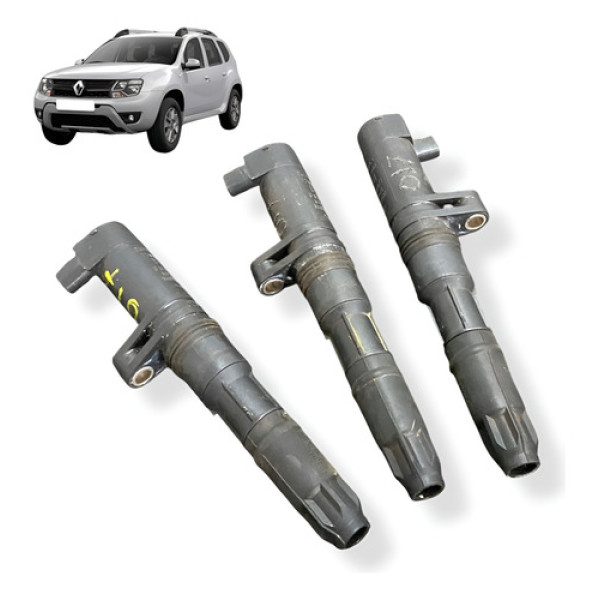 Kit 3 Bobinas Ignição Renault Duster 2.0 2019 7700875000