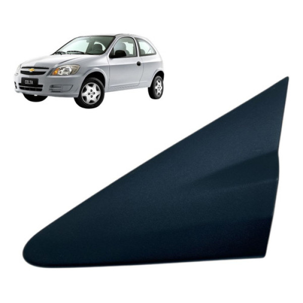 Moldura Retrovisor Esquerdo Gm Celta 2010 Original Preto