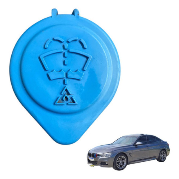 Tampa Reservatório Agua Para-brisa Bmw 320i 2017 Original Azul-aço