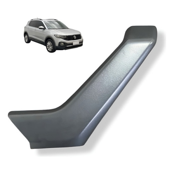 Moldura Puxador Porta Traseira Esquerda Vw T-cross 2021 Usad Preto