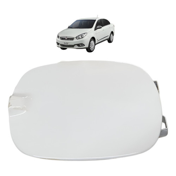 Portinhola Tampa Tanque Combustível Fiat Grand Siena 2014 Branco 2014