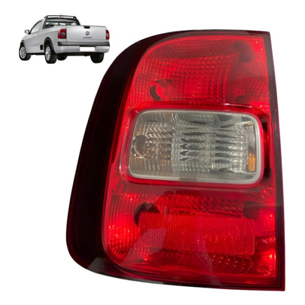 Lanterna Traseira Esquerda Vw Saveiro 2010 2014 Original Esquerdo/motorista Vermelho