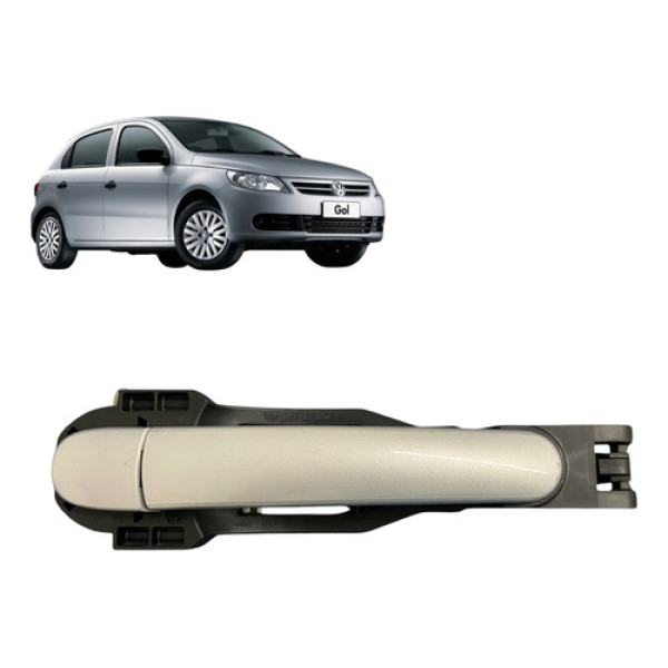 Maçaneta Externa Traseira Direita Vw Gol 1.0 2010 2011 Cinza