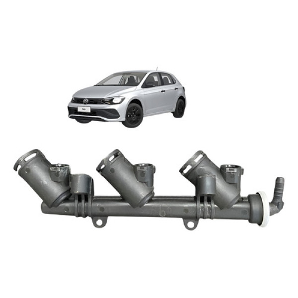 Flauta Bico Injetor Volkswagen Polo Track 1.0 3cc 2023 2024