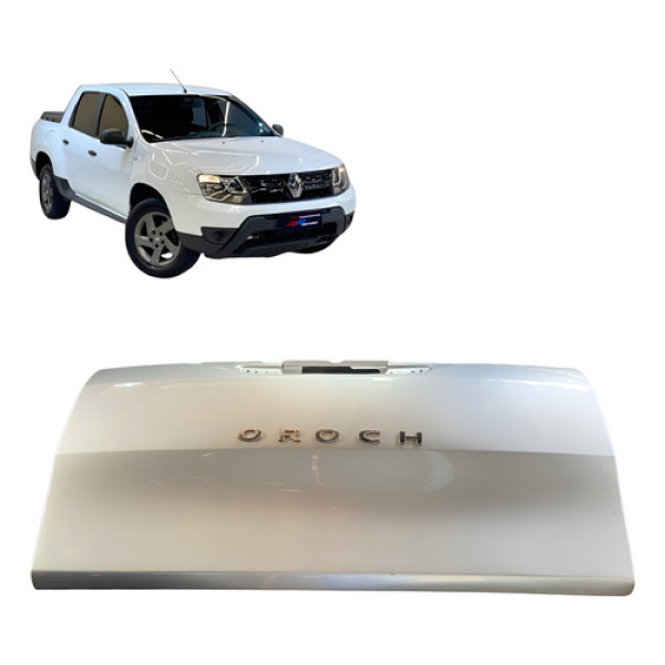 Tampa Traseira Renault Oroch 2019 2020 2021 Original Prateado