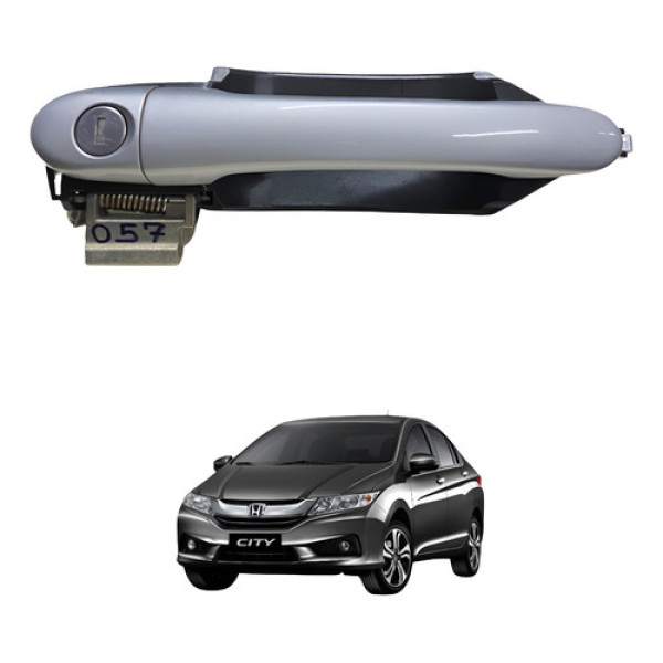 Macaneta Externa Dianteiro Esquerdo Fiat Palio Attractive  Cinza Dianteira