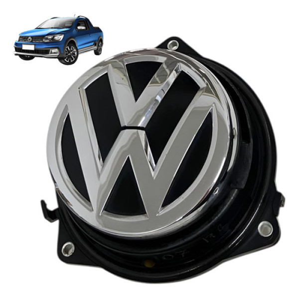 Emblema Maçaneta Abertura Tampa Caçamba Vw Saveiro G7 G8