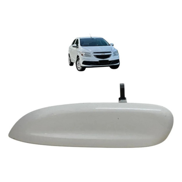 Maçaneta Externa Dianteira Esquerda Gm Prisma Original Branco