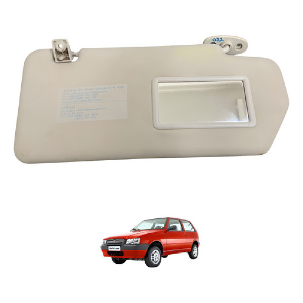 Quebra-sol Direito Com Espelho Fiat Uno Mille 2010 Original
