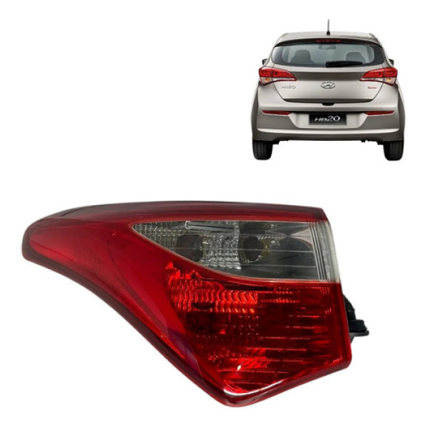 Lanterna Traseira Lado Esquerdo Hyundai Hb20 1.0 Original Esquerdo/motorista