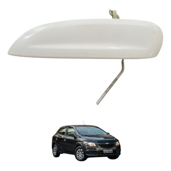 Maçaneta Externa Traseira Esquerda Chevrolet Ônix 2019 Usado Branco Traseira