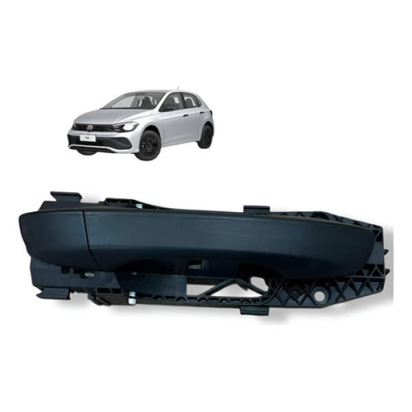 Maçaneta Externa Dianteira Direita Vw Polo 2023 2024 Origina Prateado