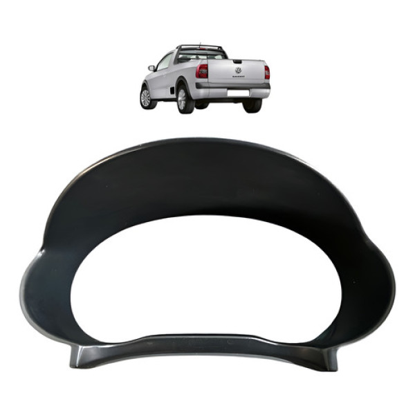 Moldura Painel Instrumentos Vw Gol Saveiro G5 G6 2013 2018 Preto