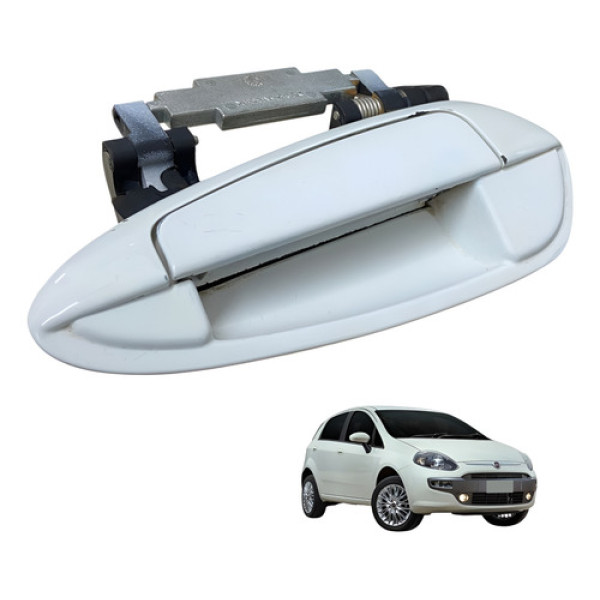 Maçaneta Externa Porta Traseira Esquerda Fiat Punto Original Branco