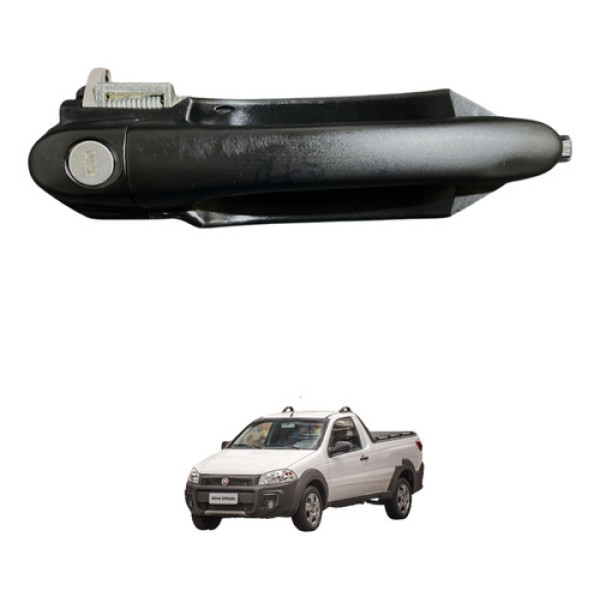Maçaneta Externa Direita Fiat Strada 2016 Original Usado