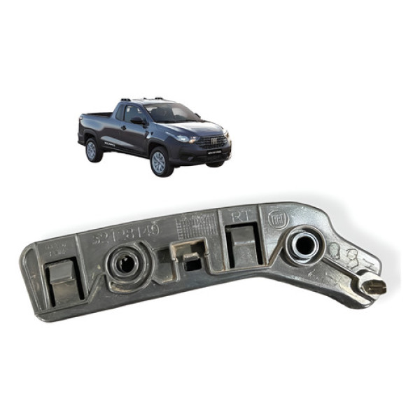 Guia Parachoque Dianteiro Direito Fiat Strada 2020 Original