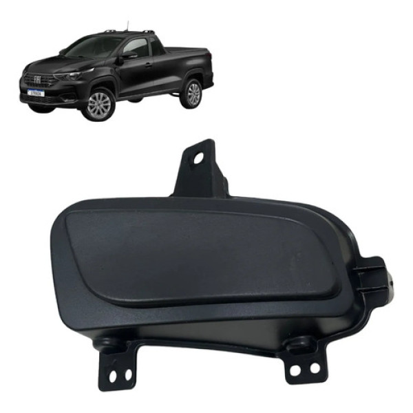 Moldura Farol De Milha Lado Esquerdo Fiat Strada Original Preto Esquerdo