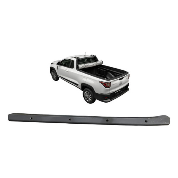 Moldura Lateral Esquerda Caçamba Fiat Strada Cs 2021 2023 Preto