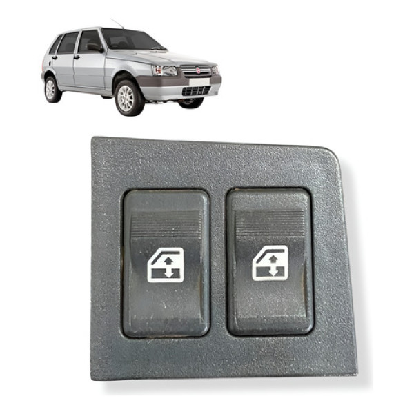 Botão Vidro Elétrico Dianteiro Esq Fiat Uno Mille Fire 2004