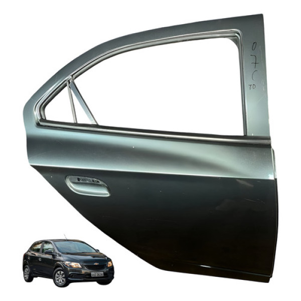 Porta Traseira Direita Chevrolet Ônix 2016 2017 2018 2019 Traseira Direita Chumbo