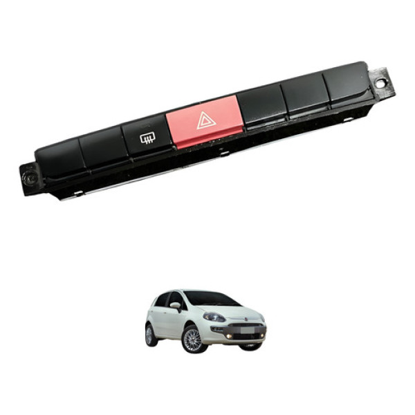 Botão Pisca Alerta Desembaçador Fiat Punto 2014 Usado