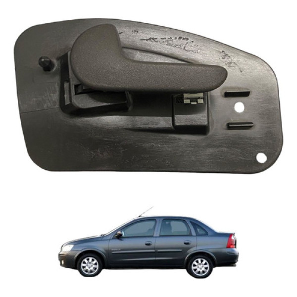 Maçaneta Interna Traseira Esquerda Gm Corsa Sedan Original Preto Traseira