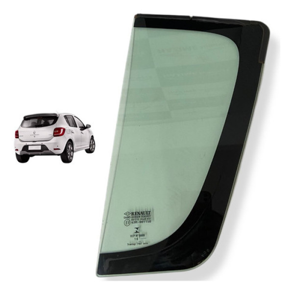 Vidro Fixo Porta Traseira Esq Renault Sandero 2016 Usado