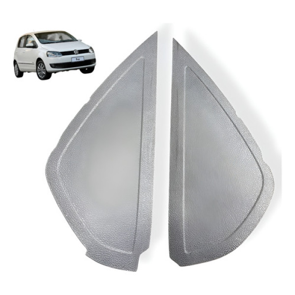 Par Acabamento Lateral Painel Vw Fox 2011 2014 Original Branco A