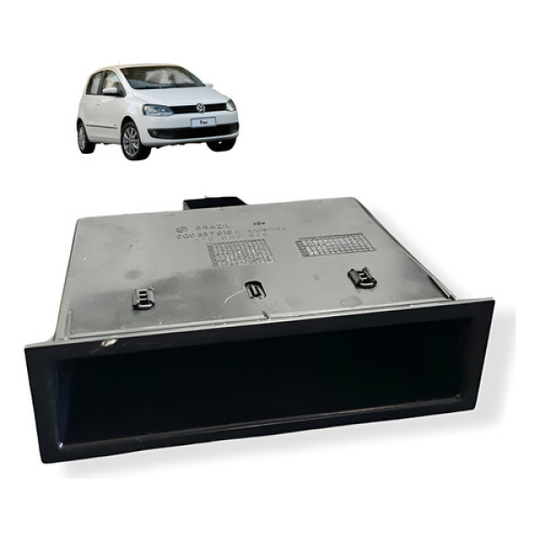 Porta Objeto Radio Painel Central Vw Fox 2011 2013 Usado Preto