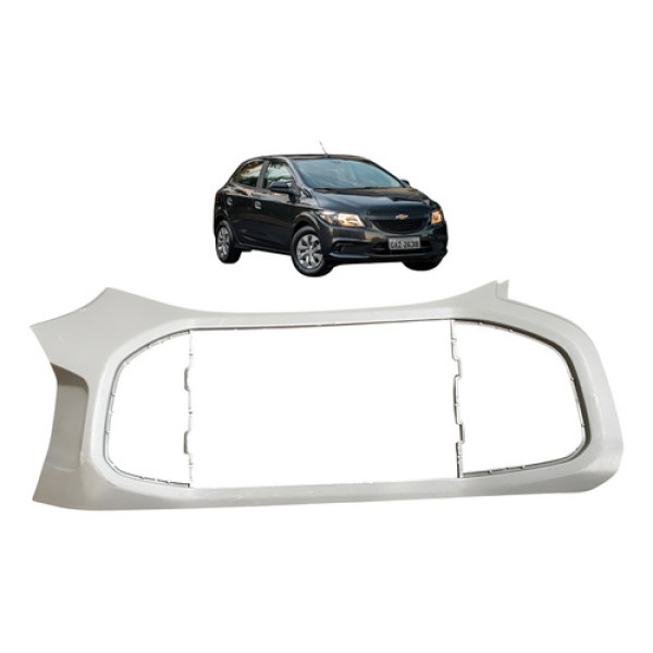 Moldura Painel Central Multimidia Gm Onix 2013 2019 52096475 Cinza