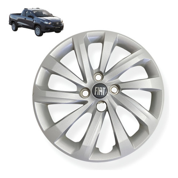 Calota Fiat Strada Freedom Aro 15 2020 2021 2023 Original Cinza