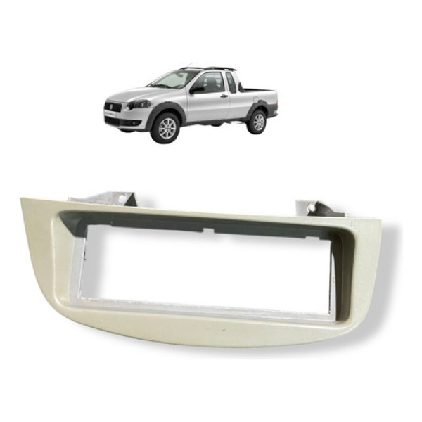 Moldura Painel Radio Fiat Strada 2006 2012 100177987 Usado