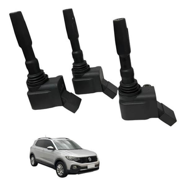 Kit Bobina De Ignição Vw T-cross Fox Gol 2013 2022 Original