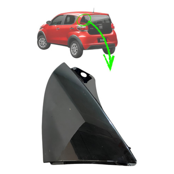 Acabamento Moldura Lanterna Esquerda Fiat Mobi 2021 2022 Preto