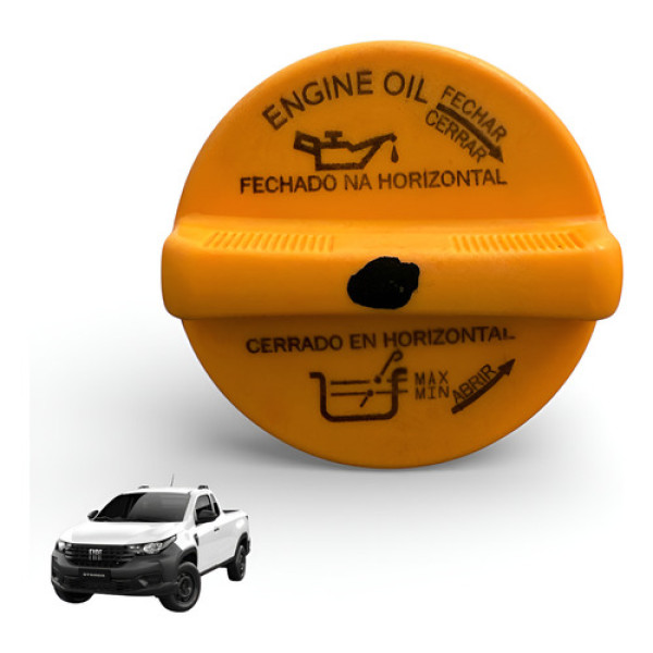 Tampa Com Vareta Óleo Motor Fiat Strada 2022 Original