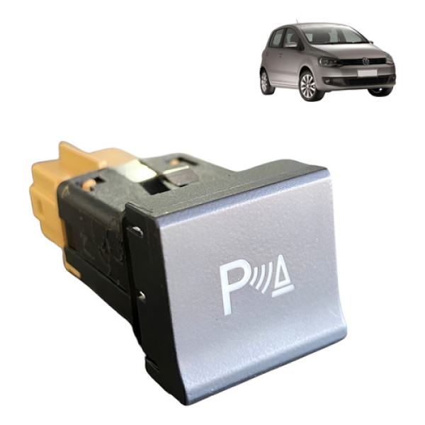Botão Comando Sensor Estacionamento Vw Spacefox Fox Original Preto