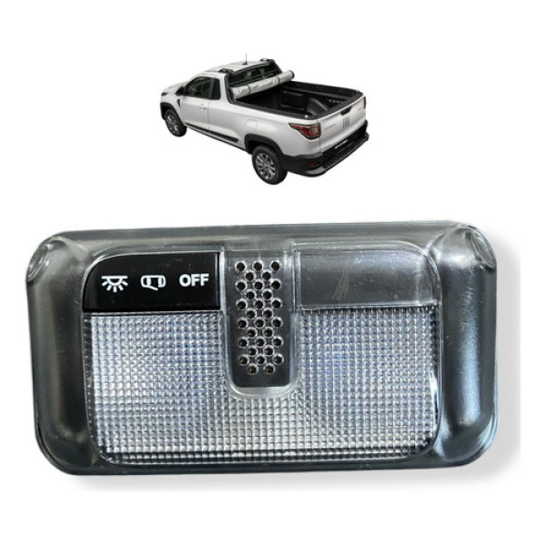 Luz De Teto Cortesia Fiat Strada 2021 2024 Original Usado
