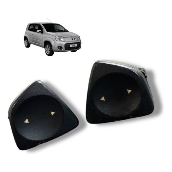 Par Botão Vidro Elétrico Fiat Uno Vivace 2012 2013 Usado