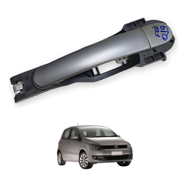 Maçaneta Externa Dianteira Esquerda Vw Fox 2014 Usado Cinza Traseira