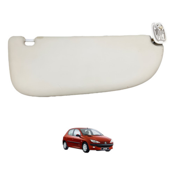 Quebra Sol Esquerdo Com Espelho Peugeot 206 2003 Original
