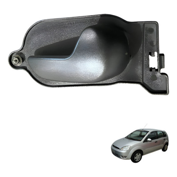 Maçaneta Interna Traseira Direita Ford Fiesta 2003 Usado Preto Traseira