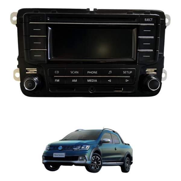 Radio Multimidia Vw Fox 2013 Bloqueado Original Usado