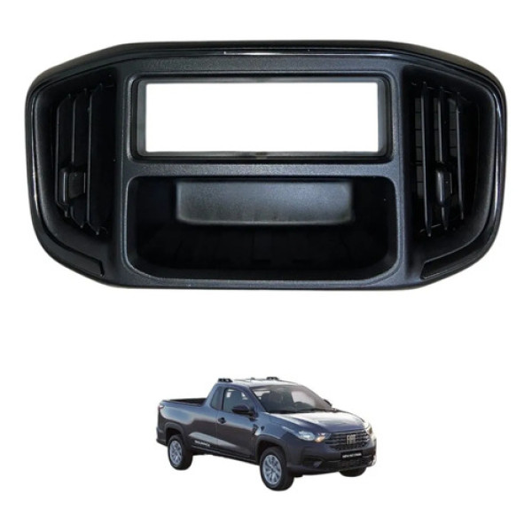 Moldura Central Radio Porta Treco Difusor De Ar Fiat Strada