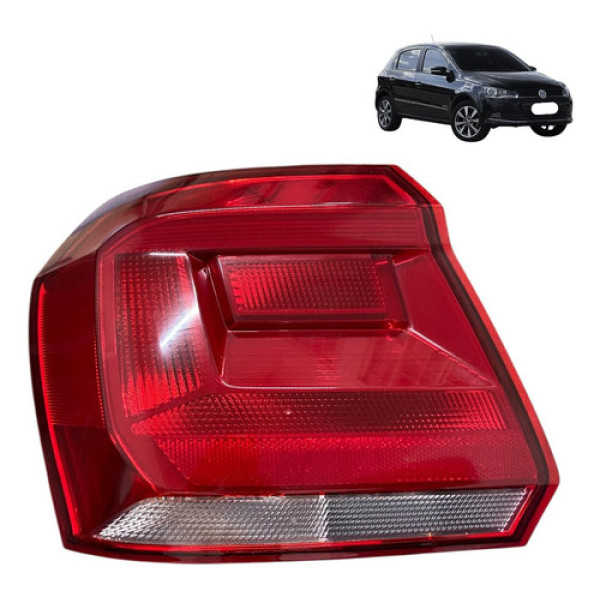 Lanterna Traseira Esquerda Vw Gol 2016 5u6945095bb Original Esquerdo/motorista Vermelho