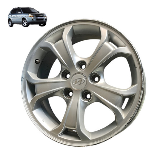 Roda De Liga Avulsa Aro 16 Hyundai Tucson 2009 2013 Original Prateado