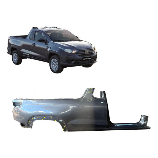 Retalho Lateral Direita Fiat Srada Freedom 2020 2021 Cinza-escuro