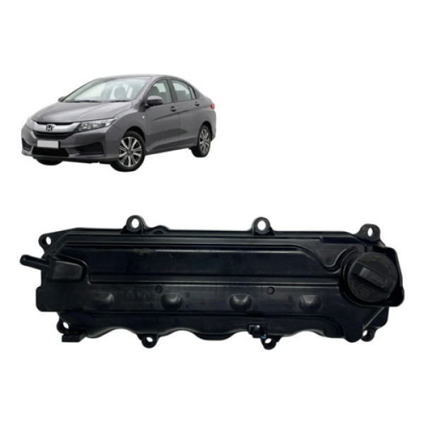 Tampa De Válvula Honda City Flex Original Preto