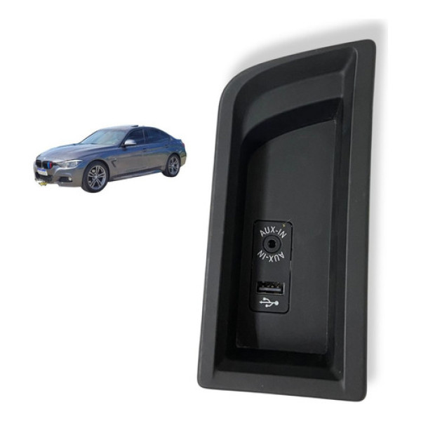 Moldura Entrada Usb Auxiliar Bmw 320i 2014 2015 2017 Usado