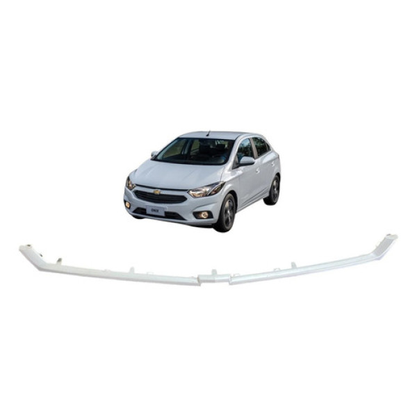 Moldura Da Grade Dianteira Frontal Gm Onix 52126068 2018 Prateado Fosco