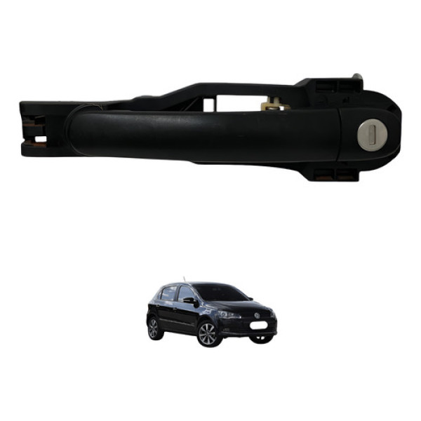 Maçaneta Externa Dianteira Esquerda Vw Gol Original Usado Preto
